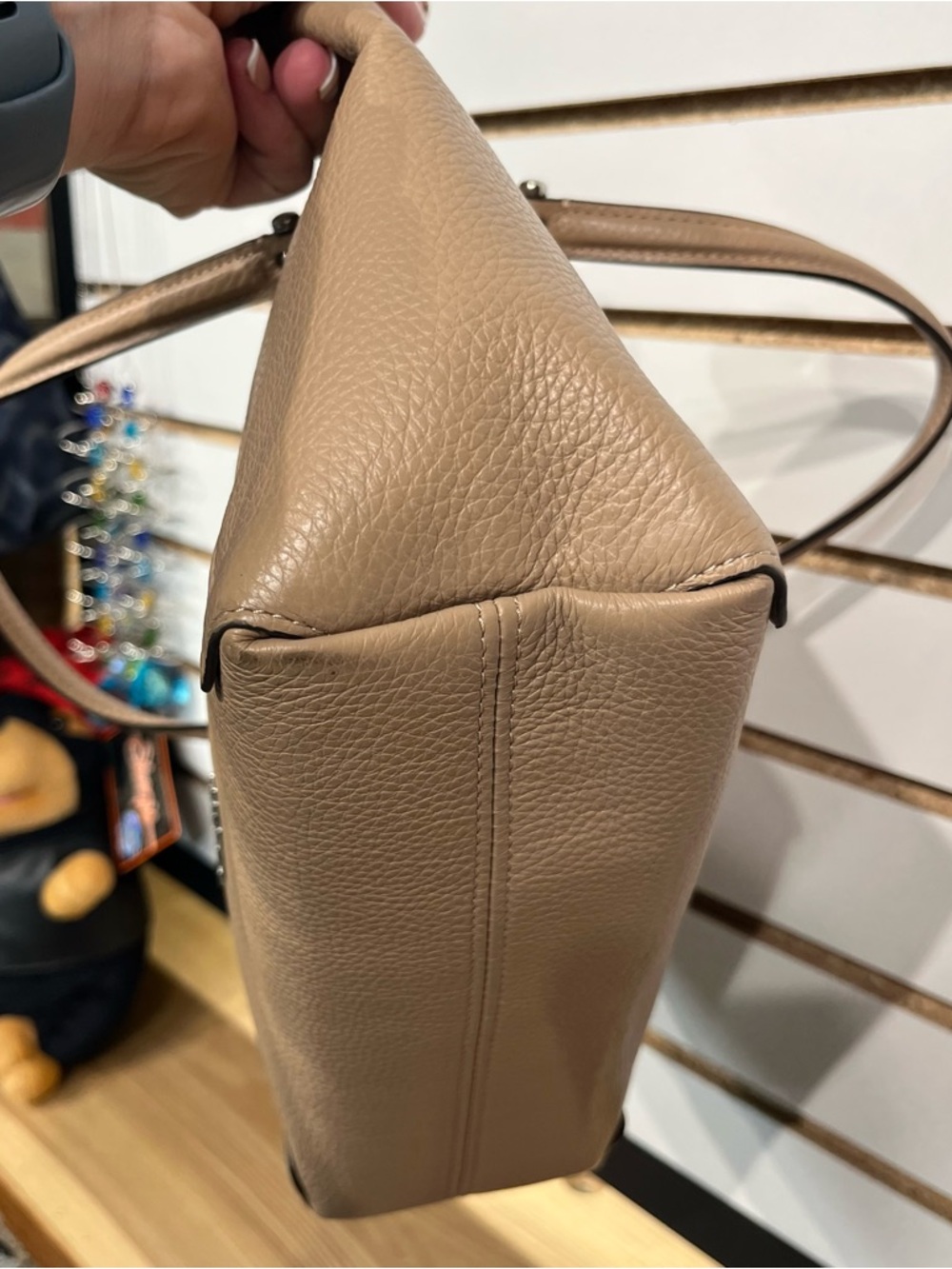 2021 Coach Kacey Leather Satchel– Beige/Tan – Style C6229 - Picture 5 of 11